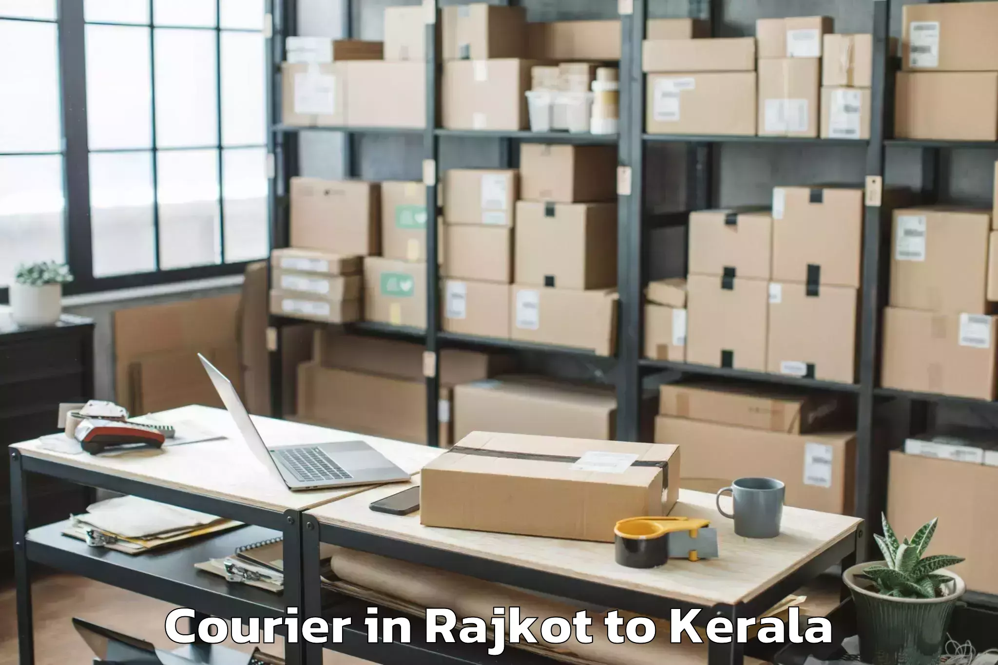 Top Rajkot to Kunnamkulam Courier Available